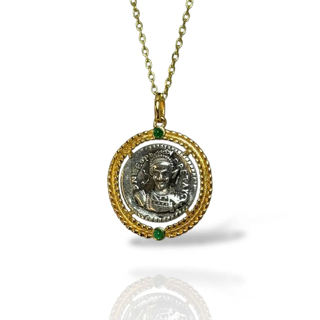 Fauna Madalyon - Coin & Emerald (Handcrafted) 3
