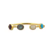 Flexible Bileklik - Ruby Stone / Labrodorite Stone / Opal Stone / Turquoise Stone 1
