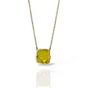 Helios Kolye - Eski Sarı Cam (Handcrafted) 1
