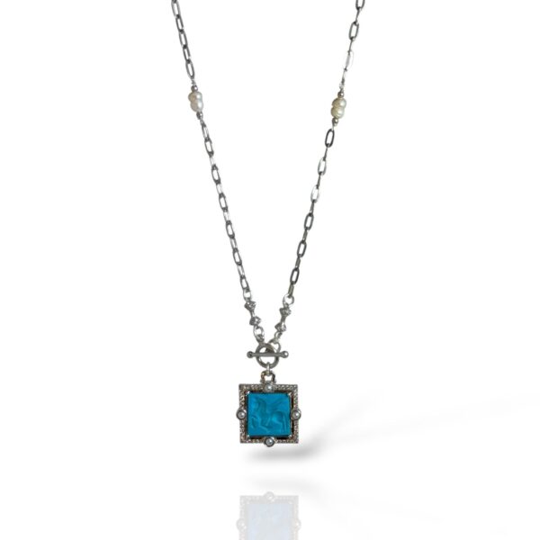 Vita Madalyon – Turquoise Stone (Handcrafted) "Silver"